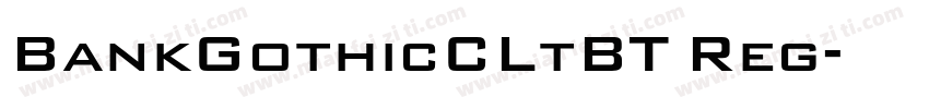 BankGothicCLtBT Reg字体转换